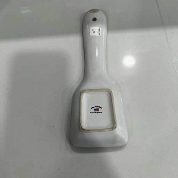 Ceramic Spoon Rest with Branch of Grapes - Picture 4 of 11